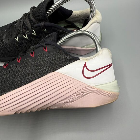 Nike Metcon 5 Womens Black Athletic Running CrossFit Shoes Sneakers Size 8 - Picture 6 of 14